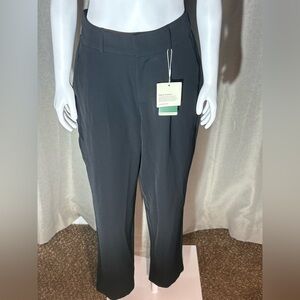 Black Women's Straight-Leg Pull-On Pants